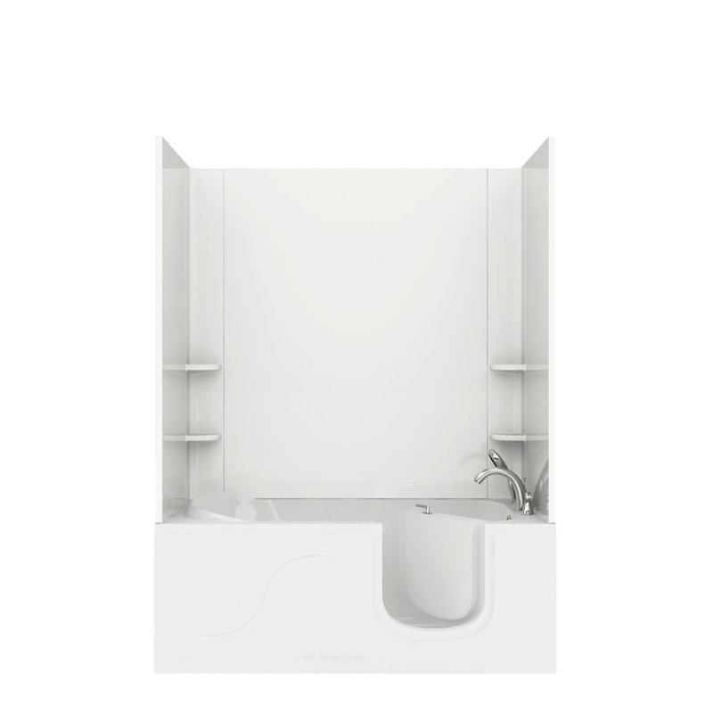 Stream 59.6'' x 30'' Whirlpool Bathtub, Right