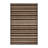 Washable Walnut Light Gray Striped Area Rug-309541024