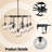 11-Light Dimmable Bubble Glass Chandelier For Dining Room