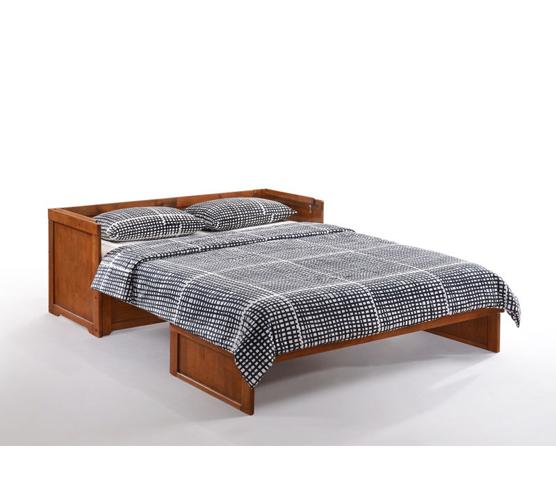 Barham Queen Murphy Bed with Mattress and Power Outlets