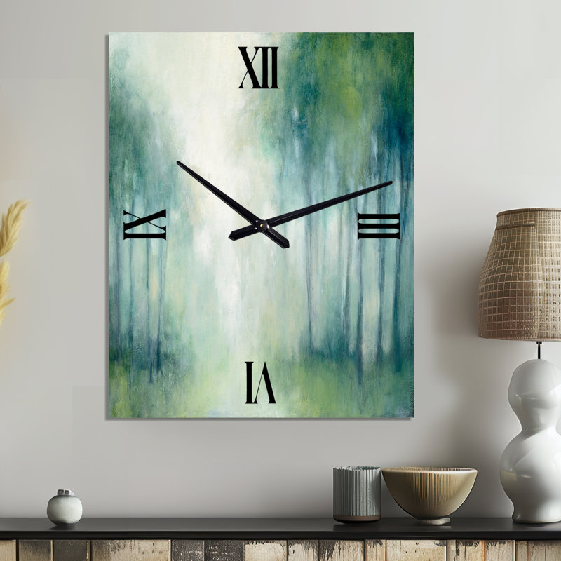 Horloge murale Walk in the Forest - Paysages, Medium
