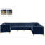 Canapé modulaire en velours réversible de 145 po de largeur Enson-1748434063