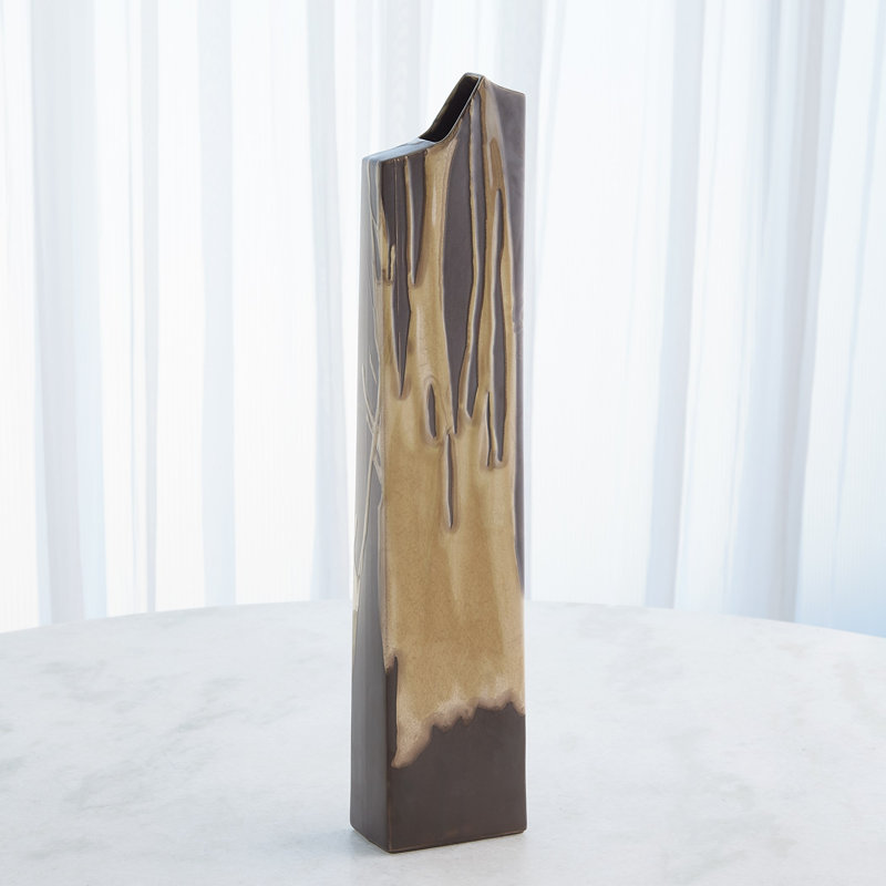 Column Splash Vase-Umber-Lg