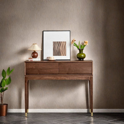 Black  Walnut Console Table
