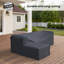 Housse pour canapé modulaire de patio en L de 95,5 po de largeur avec repose-pieds attaché Olen