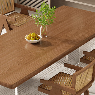 French style solid wood dining table set