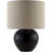 Ceramic Table Lamp with Linen Drum Shade-689099636