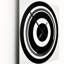 Horloge murale noire et blanche Bauhaus-99634088