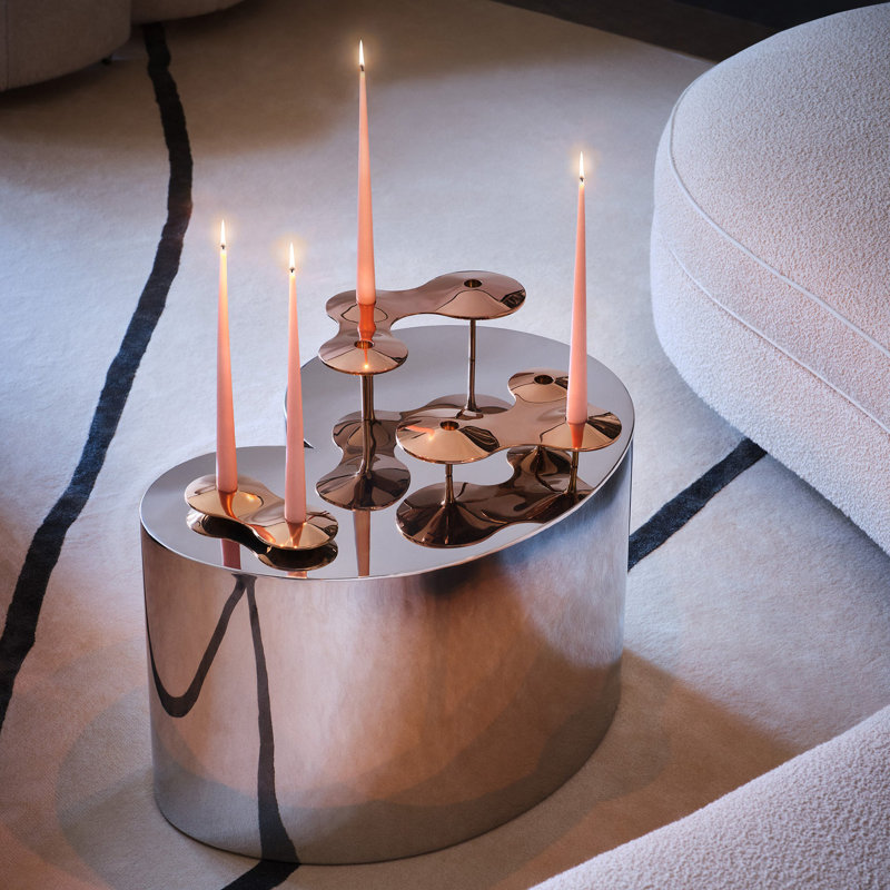 Cell Candle Holder, Rose Gold, Rose Gold Stainless Steel