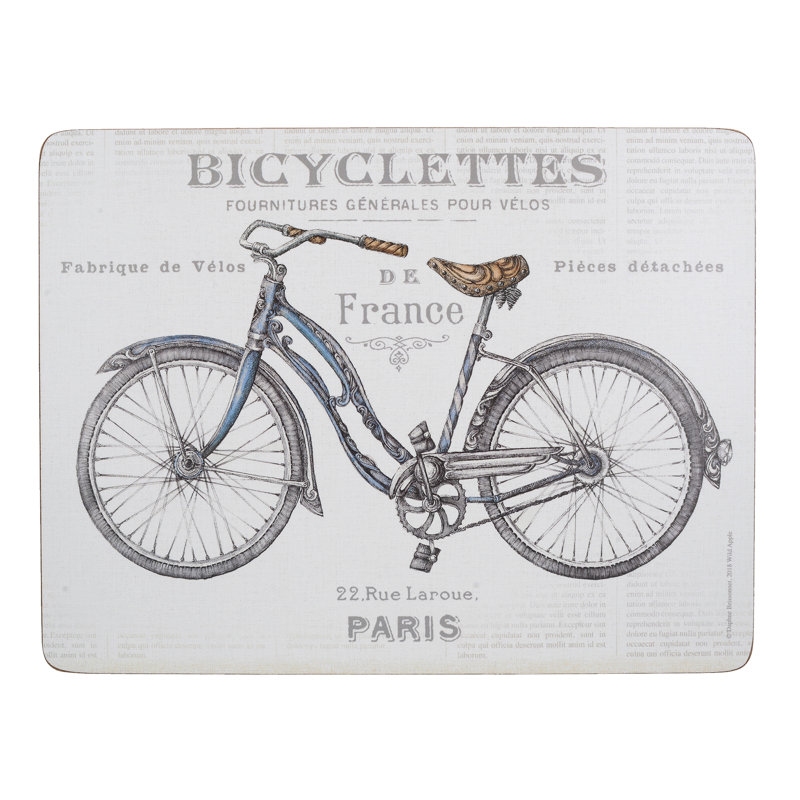 Creative Tops Bicycle Pack Of 6 Premium Placemats
