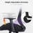 Swivel Desk Chair With Adjustable Armrests, Ergonomic Mesh Back And 5.5" Thick Cushion For Home Office-597966665