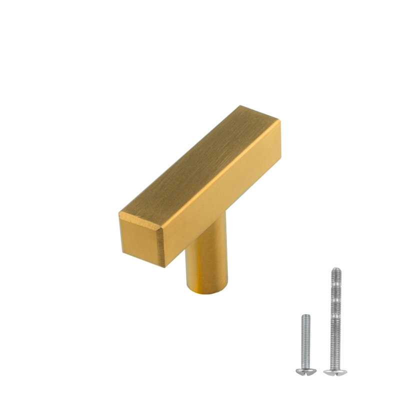 Manhatten 2" Bar Knob, Satin Brass Gold