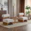 Chaises d'appoint modernes avec dossier roulé Aundray-790097195