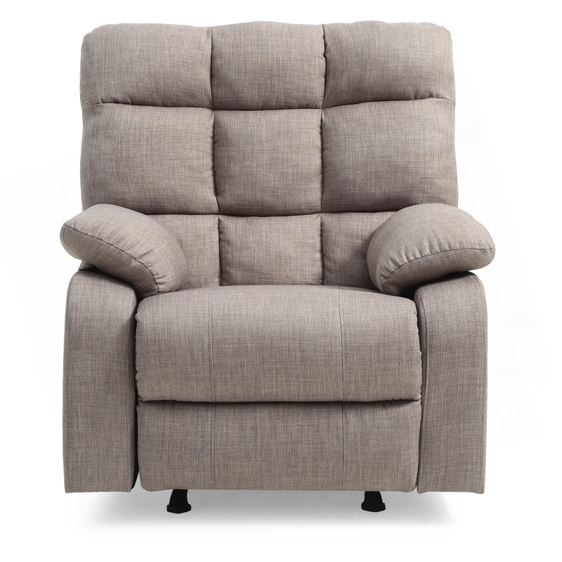 Fauteuil inclinable contemporain gris, Gris