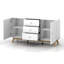 Justine 140Cm Wide 3 Drawer Sideboard-20389187