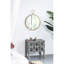 Miroir mural 26 "x 32" dans un cadre en métal doré - salon lumineux, vestibule, bureau, reflet transparent, structure avec décor en cristal de fer-1667135178-1667135176