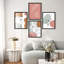 «Modern Line Art visages and Botanicals Illustration Relax Minimalist Abstract Wall Decor», 4 pièces-101519990-101519994