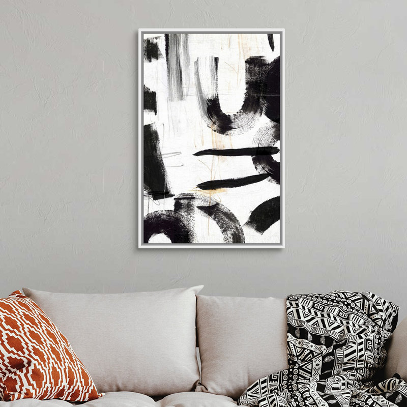 Concept II par PI Studio - reproduction d'art sur toile, Cadre blanc, H 38 po x l 26 po x P 1,75 po