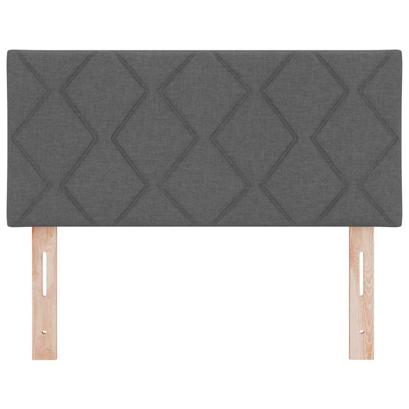  Fabric Headboard Geometric With Headboard 100 Cm Fabric, Cot Bed / Toddler (70 x 140cm), Dark Grey