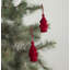 9 Piece Set- Dog-Themed Christmas Decoration Set for Table Top Trees - Hand Felted Wool