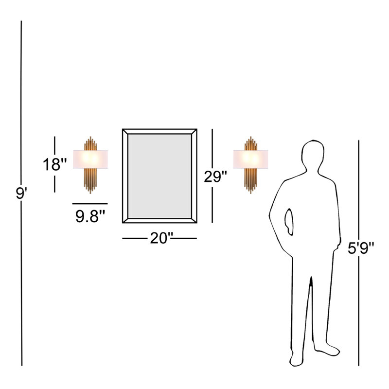 Transitional 1 Light Gold Wall Sconce