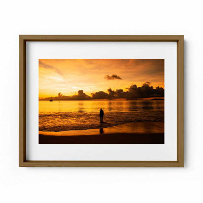Girl On Fire Print by Joseph Regan