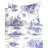 Benedictine Cotton Sateen Toile Duvet Cover-1380848018-1380848031