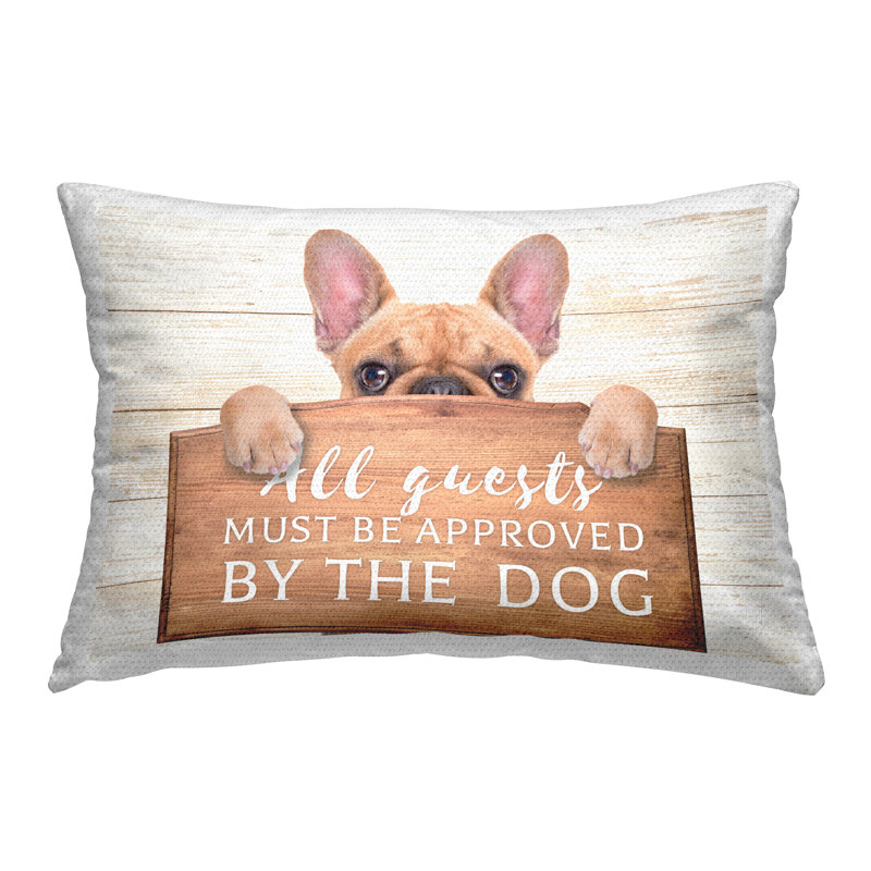 Coussin d'extérieur imprimé approuvé par Dog Expression par RC Ecommerce