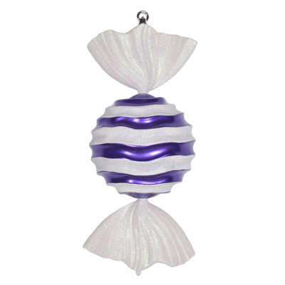 18.5" Oval Striped Candy Ornament