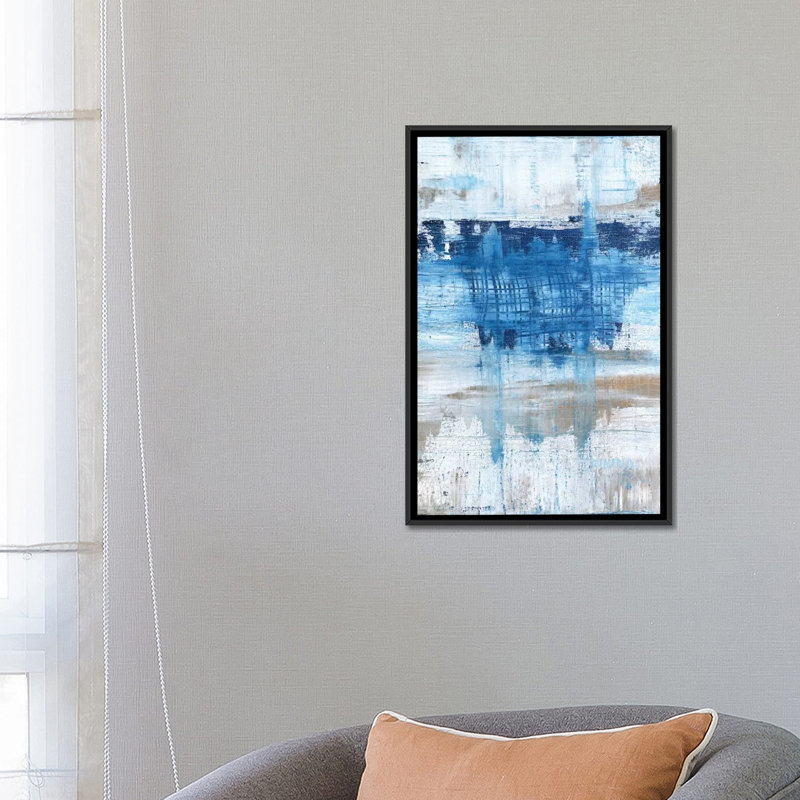 Reproduction d'art sur toile tendue, "Splash", H 26 po x l 18 po x P 1,5 po, Toile avec cadre noir, Pas de tapis