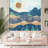 Abstract Mountains Peel & Stick Border-93867427