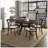 47.24''Round Rubber Wood Dining Table For 4-6 With Wooden Trestle Pedestal Base,Modern Kitchen Wooden Table Dinner Table For Dining Room, Living Room,Brown(1 Table)-911006653