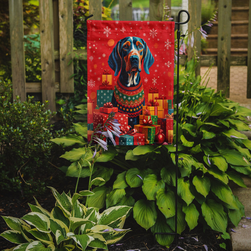 Drapeau de jardin en polyester double face H 15,5 po x l 11,25 po