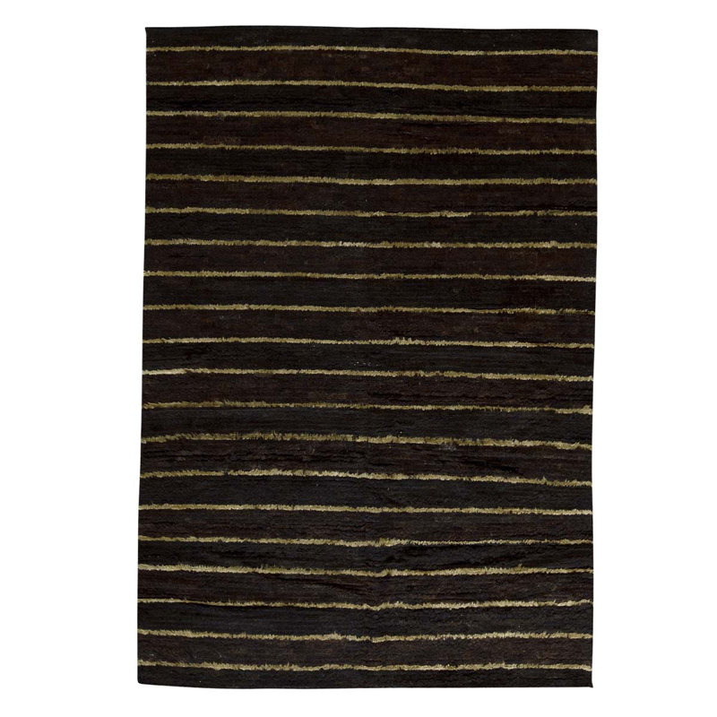 Flatweave Wool Striped Area Rug