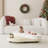 Masek Modern Extendable Coffee Table, Stylish Creative Rotating Coffee Table