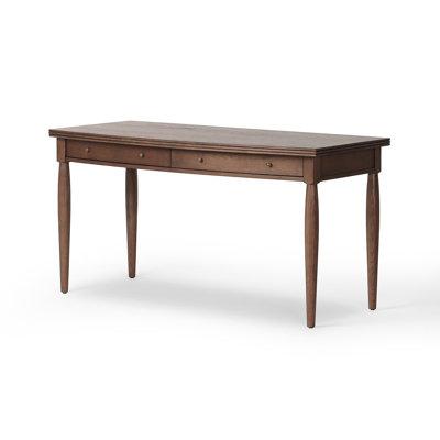 BOWFRONT Solid Wood Writing Desk