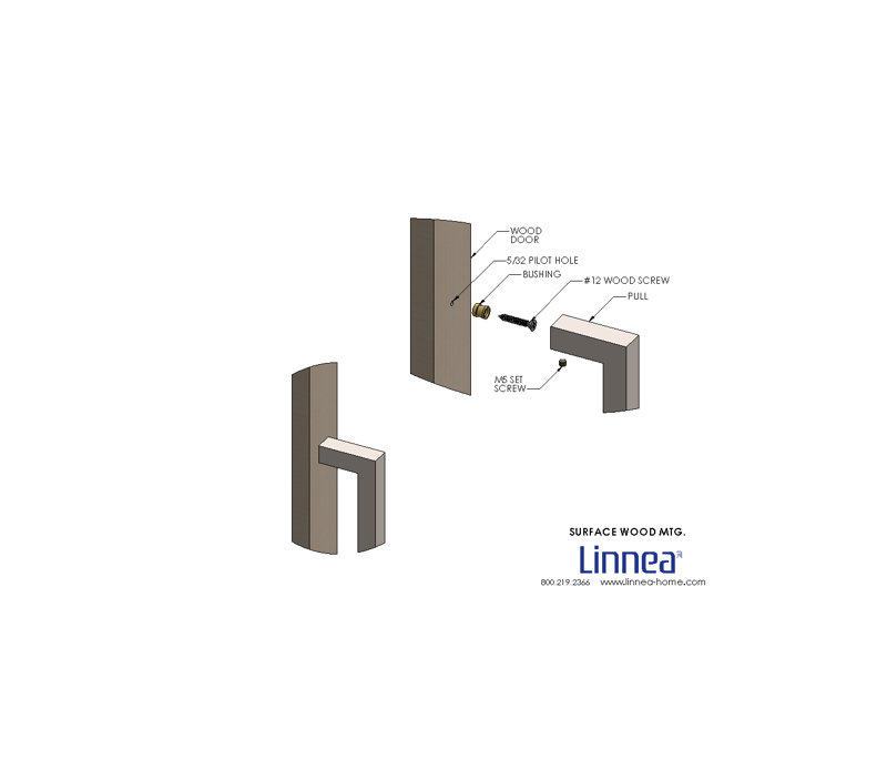 Surface Mount Appliance Pull, Satin Stainless Steel, 11 13/16"