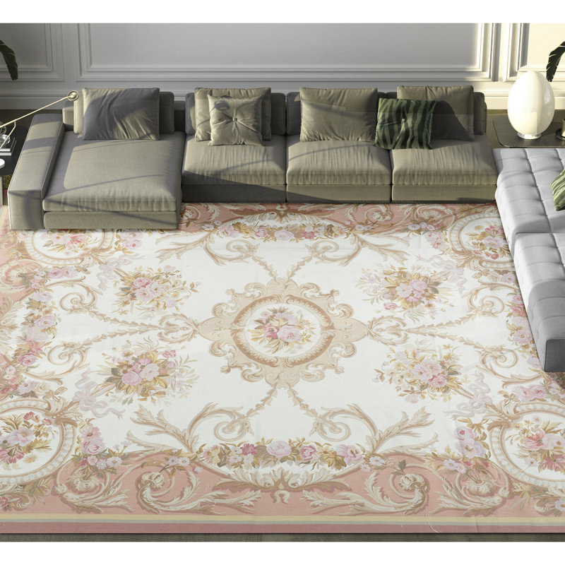 Aubusson Flatweave Wool Oriental Area Rug
