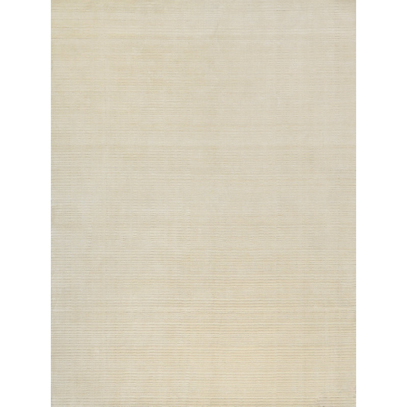 Cavallo Modern handloomed Nylon/Wool Beige Area Rug, Square 14', Beige