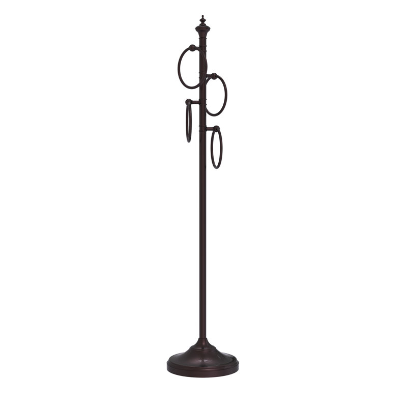 Porte-serviettes sur pied Gober, Bronze antique