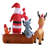 Santa and Forest Friends Inflatable