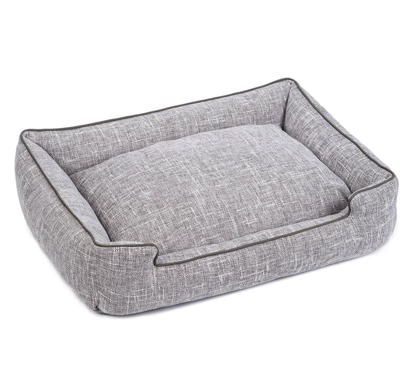 Lit moelleux pour chien, Petit (l 24 po x P 18 po x H 7 po), Gris