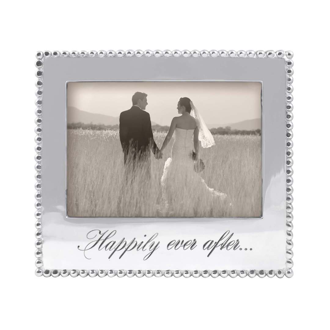 Expressions Silver Metal Beaded Picture Frame Mariposa