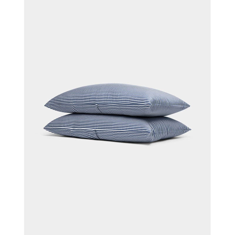 Bamboo Pillowcases, King Pillowcase, Classic Stripe in Pacific