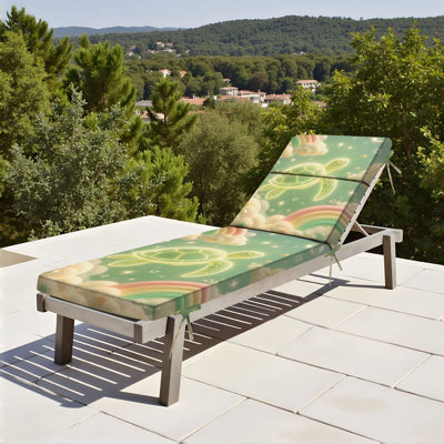  Coussin de patio extérieur pour l'extérieur 3 po Coussin de chaise de patio de néon incandescent et néo-zélandais