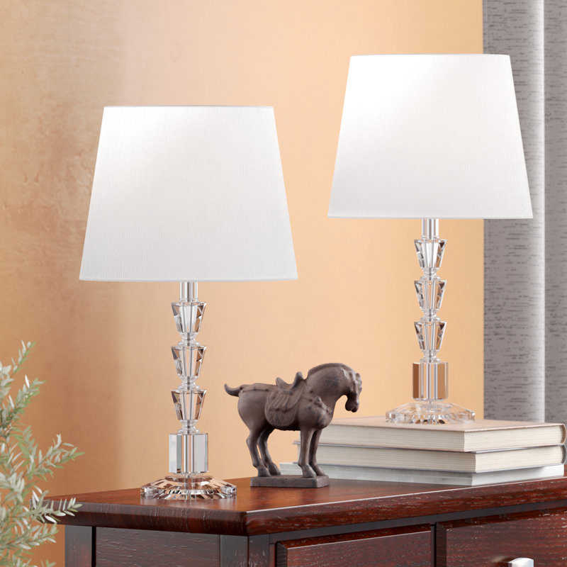 Killingly Crystal Table Lamp, White