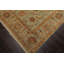 Tapis turquoise en laine noué à la main de conception unique 8 pi x 10 pi Fevronia