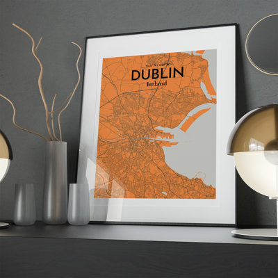 «Dublin City Map», impression de luxe