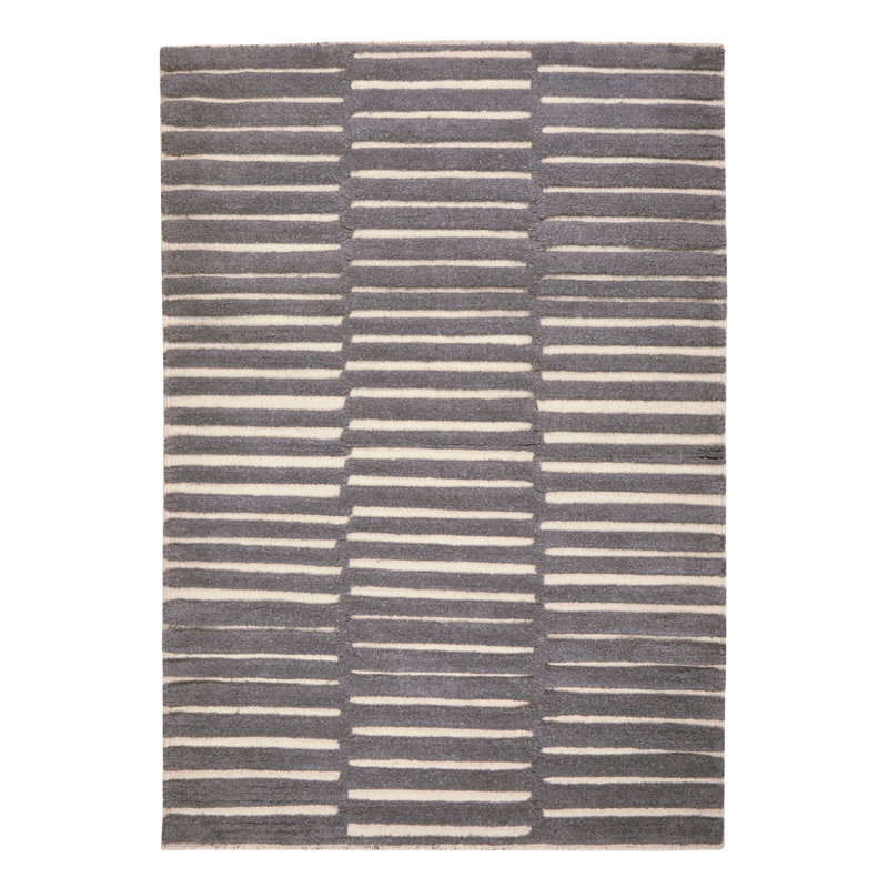 Photo Striped Hand Woven Area Rug, Rectangular 120 x 180cm