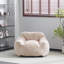 Fauteuil à billes beige, incliné, défini, mousse déchiquetée adaptative, doux, idéal pour les séances de détente, design classique, doux, respirant, recyclé, ergonomique-1810730799-1810730793